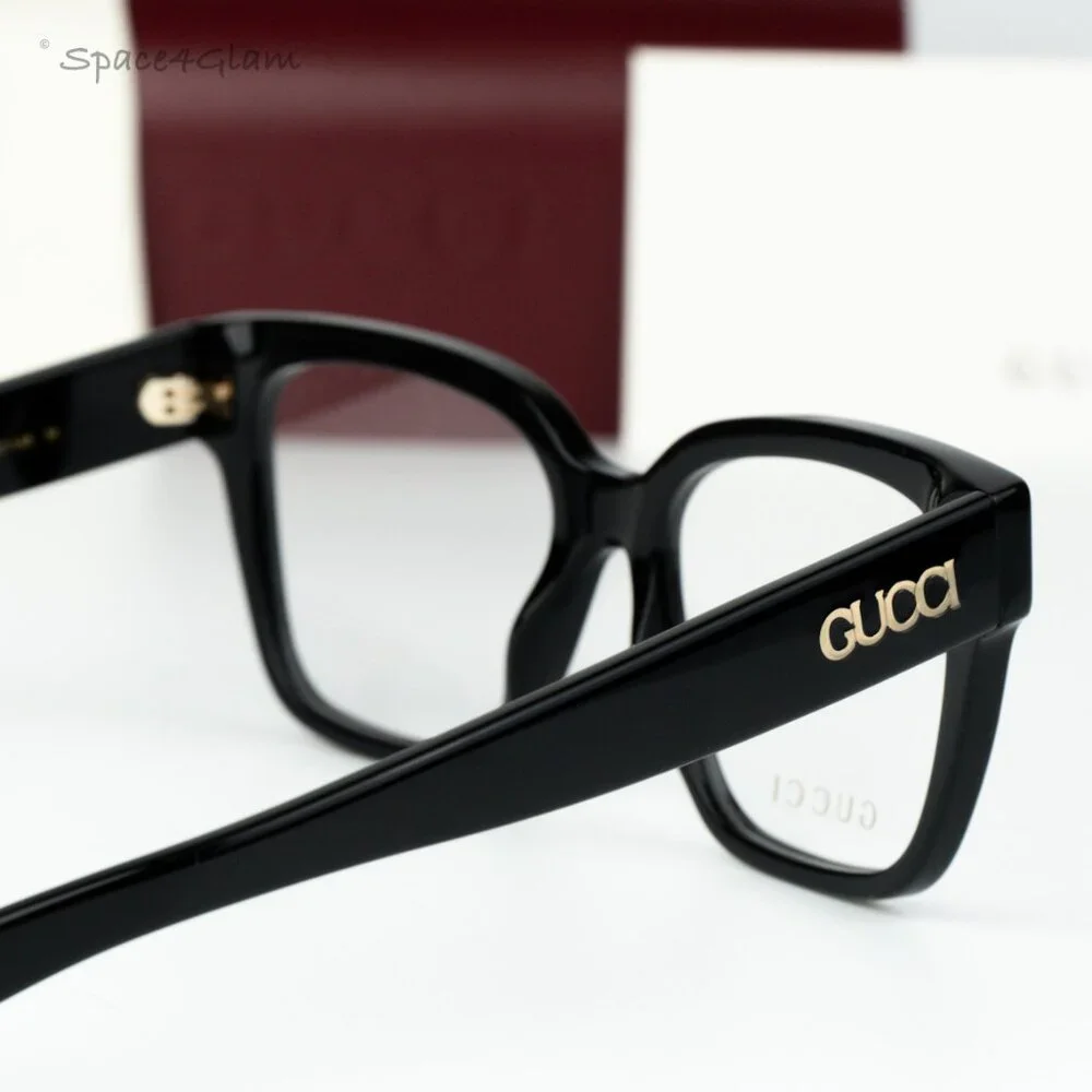 Gucci Women Eyeglasses Black Demo Square GG1791O 005 NEW AUTHENTIC